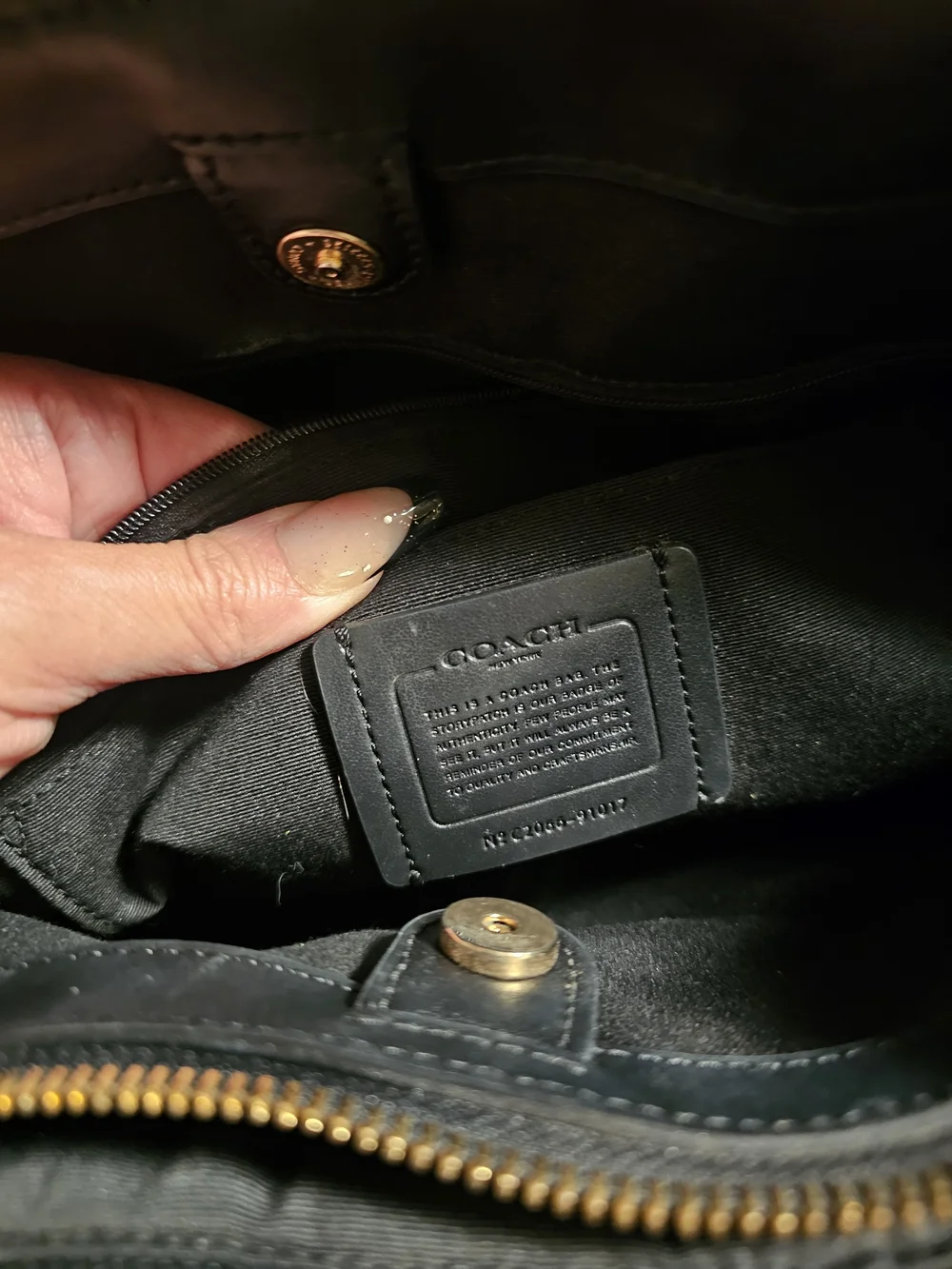 Coach Signature Canvas Tote Bag in Dark Brown Black